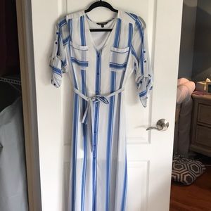 Express stripe maxi dress